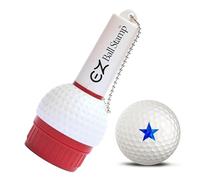 EZ Ball Stamp Golf Ball Stamp/Stamper - Ultra Quick Drying, Smear Free Ink Marker to Personalize Your Ball (Blue Star)