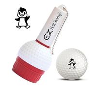 EZ Ball Stamp Golf Ball Stamp/Stamper - Ultra Quick Drying, Smear Free Ink Marker to Personalize Your Ball (Black Penguin)