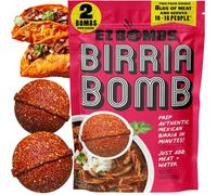 EZ Bombs Birria Bomb Seasoning 2-Pack Authentic Mexican Spice Blend for Tacos, Burritos, Nachos & Q
