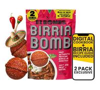 EZ Bombs Birria Bomb Seasoning 2-Pack Authentic Mexican Spice Blend for Tacos, Burritos, Nachos & Q