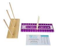 EZ Bowz Stow & Go Bow Maker with Detachable Spool Holder - Easy Bow Making Tool - Bowmaker for Crafts, Wreath Making, Tree Top Bows, Hair Bows, Ribbon Bows, Gift Bows - Christmas Decor Bowmaking