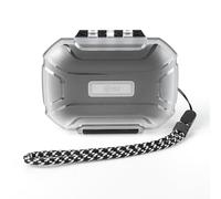 EZ EAR CCZ Taichi Portable IEM Case, Water-Resistant Earbuds Storage Hard Box, Travel Carrying Case for Headphones Compatible with Moondrop CHU II,KZ ZS10 PRO,CCZ Melody (Gray)