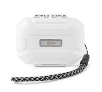 EZ EAR CCZ Taichi Portable IEM Case, Water-Resistant Earbuds Storage Hard Box, Travel Carrying Case for Headphones Compatible with Moondrop CHU II,KZ ZS10 PRO,CCZ Melody (White)