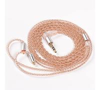 EZ EAR KBEAR Detached Earphone Cable Upgrade Cable 4N High-Purity Single Crystal Copper Cable, Improve Sound Headphone Replacement Wire for TIN T2 T3 Shure SE215 SE535 UE900 (MMCX, 3.5mm, no mic)