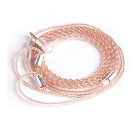 EZ EAR KBEAR Dethched Upgrade 4N High-Purity Single Crystal Copper Cable Improve Sound Headphone Replacement Cable for ES4 ZST ZSN CCA C10 C04 AS10 ZS10 C12 C16 V80 (2Pin, 3.5mm, mic)