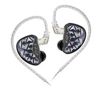 EZ EAR KZ AS24 PRO In Ear Monitor HiFi IEM, 8BA in ear earphone High-Precision sound structure 3D Printing Cover with 0.75MM 2PIN Silver-Plated Cable for Musician Singer (Strandard, no mic)
