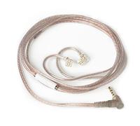 EZ EAR Nex KZ 2 PIN Earphone Cable High Purity Copper 3.5mm Replacement Cable for ZSN/ZSN PRO/ZS10 PRO/AS16/AS12/ZSX/ZSN PRO-X/ZAX/DQ6/AST/ZAS/EDX PRO/ZEX(C Pin 3.5mm, Black, Mic)