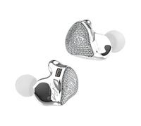 EZ EAR SPA-SG Type-C Wired Earbuds,EarAcoustic Audio Crystal Diamond Surface IEMS HiFi in Ear Monitor Earphones,Type C Plug with Mic Noise Isolating Earbuds for iPhone Android