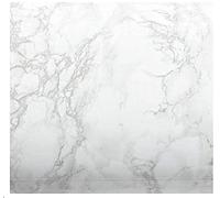 EZ Faux Decor Premium 36” x 240” Kitchen Countertop Update Vinyl Laminate Cover Waterproof Self-Adhesive Durable White Marble Contact Paper for Countertops Peel and Stick Backsplash (20ft)