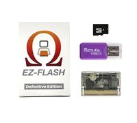 EZ-Flash Omega Definitive Edition, GBA Game Cartridge, Pre-Loaded Games, 32GB SD Card, Supports 128GB, GBA SP, DS, NDS, Retro Gaming, Flash Cart, Game Console Accessories