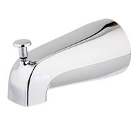 EZ-FLO 0 5-3/8 Inch Nose Diverter Tub Spout, 1/2 Inch IPS Connection, Finish Replacement, Zinc Body-Chrome, 2.5 x 2.5 x 5.35