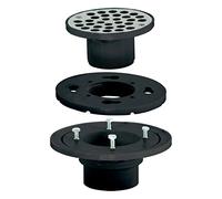EZ-FLO 0 Replacement Low-Profile Floor and Bathroom Shower Drain, Black, 2 in. x 3 in, ABS