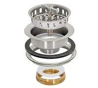 EZ-FLO 30011 Kitchen Sink Strainer with Brass Slip-Joint Nut, Spin and Seal, 3-1/2 Inch to 4 Inch Opening, Stainless Steel Stainless Steal kit, 2.8 x 4.5 x 4.5 Inch