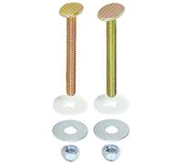 EZ-FLO 40032 Closet Bolt Set Brass Plated, 5/16" x 3-1/2"