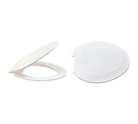 EZ-FLO 65903 Plastic Toilet Seat with Lid White, 1 x 14 x 20