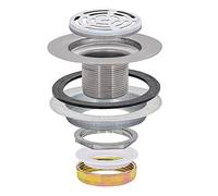 EZ-FLO Kitchen Sink Strainer with Flange and Die-Cast Nut, Stainless Steel Flat-Top Strainer with 3-1/2 Inch to 4 Inch Opening, 30031