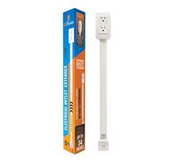 EZ Outlet Socket Extension, Access to Hard to Reach Outputs, USB-A, USB-C and 2 AC Outlets, Extends from 22" to 34", 180° Rotation, Use Behind Sofas