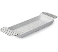 EZ Pack - Heavy Duty Extendable Bath Caddy Tray Plastic Bathtub Shelf Wine Soap Holder Storage Rack, Book Phone Pad Holder Toys Shampoo Soap Storage