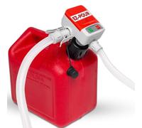 EZ-POUR Automatic Fuel Transfer Pump Battery Powered - with Auto-Stop for Spill Prevention - 3 Adapters Included for Most Size Gas Can, Gas Tank, Fuel Transfer Tank - Portable Gasoline Oil Transfer