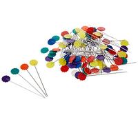 EZ Quilting 881428A 75-Piece Flower Head Pins, Multi-Color