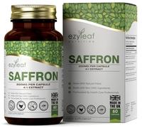EZ Saffron Extract Supplement | 60 High Strength Saffron Capsules - 200mg (from 4:1 Extract) Safron Herb Extract per Serving | Non-GMO, Gluten & Allergen Free | Manufactured in The UK