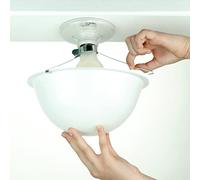 EZ Shade Ceiling Light Cover - Helps Cover Exposed Light Bulbs in The Ceiling - 3 Pack