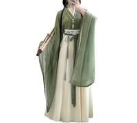 Ez-sofei Women Chinese Traditional Ancient Stage Performance Costume Hanfu Dress (Green-E, S)