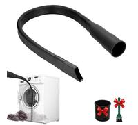 EZ SPARES 25-inch Flexible Vacuum Crevice Attachment Crevice Tool Crevice Brush Tool Kit for All 1-1/4" or 1-3/8"(32mm-35mm) Vacuum Hoses