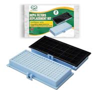 EZ SPARES 2Pcs Miele Sf-ah30 S7000 Hepa Replacement Filter for Miele S624 S658 Canister, S7210 S7260 S7280 S7580 S768 Upright Vac Vacuum Cleaner