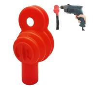 EZ SPARES Drill Dust Collector for Vacuum Cleaner,Drilling Holes Without Dust Messes,Rubber Will Adsorb on Any Wall,Fit Universal 32mm/35mm/38mm Vacuum Attachment,Light,Portable,Washable(Red)