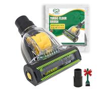 EZ SPARES Mini Turbo Floor Brush Mite Brush Bed Clean Crevices Tool For Universal 32mm 1.25inch Vacuum CleanerFits Most Vacuum Brands Attachments Such as Hoover, Bissell, Eureka, Royal, Dirt Devil