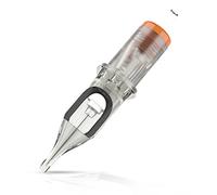 EZ TATTOO Cartridge Needles - 20Pcs #12 (5RS) Standard Round Shader Long Taper Needle Cartridges for Tattooing Rotary Tattoo Pen Machine Supply - Revolution, 1.0 count
