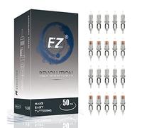 EZ Tattoo Cartridge Needles Assorted - 50Pcs #10 Mixed (3RL 5RL 7RL) & #12 Mixed (5RS 7RS) Round Liner/Shader Tattoo Needle Cartridges for Tattooing Rotary Tattoo Pen Machine Supply - Revolution