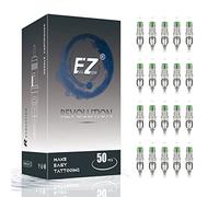 EZ Tattoo Cartridge Needles Assorted - 50Pcs #10 Mixed (7M1 9M1 11M1 13M1 15M1) Bugpin Magnum Tattoo Needle Cartridges for Tattooing Rotary Tattoo Pen Machine Supply - Revolution