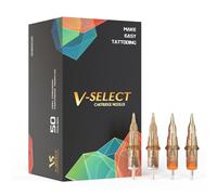 EZ Tattoo Cartridge Needles Assorted - 50Pcs #12 Mixed (3RL 5RL 7RL 7RS 18RS) Standard Tattoo Needles Cartridges for Tattoo Pen Machine Gun - V SELECT