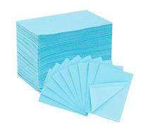 EZ TATTOO Dental Bibs Disposable 13"x18" - 125pcs 3 Ply Waterproof Tattoo Bibs Sheet for Nail Salon, Nail Tech Supplies and Lash Tech Must Haves for Tattoo Supplies and Dental Clinic (Blue)