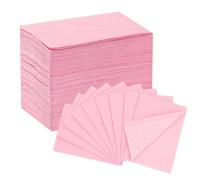 EZ TATTOO Dental Bibs Disposable 13"x18" - 125pcs 3 Ply Waterproof Tattoo Bibs Sheet for Nail Salon, Nail Tech Supplies and Lash Tech Must Haves for Tattoo Supplies and Dental Clinic (Pink)