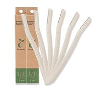 EZ TATTOO Eco-friendly Eyebrow Razor - 6pcs Biodegradable Dermaplane Razor for Women's Face & Body Use, Multipurpose Facial Hair Removal Blades Tool