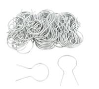 EZ Twist 1 5/8" Preformed 11 Gauge Galvanized Steel Fence Ties - (100 Pack)