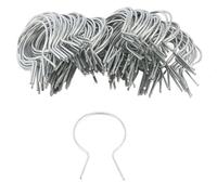 EZ Twist 2 1/2" (2 3/8" OD) x 9 Gauge Preformed Galvanized Steel Fence Ties - (100 Pack)