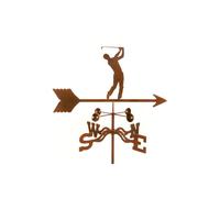 EZ Vane EZ1603-4S Male Golfer Weathervane with Four Sided Mount