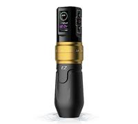 EZ Wireless Tattoo Machine - 6 Strokes 2.0, 2.4, 2.8, 3.3, 3.7, 4.2mm Bluetooth Tattoo Machine Pen with OLED Digital Display 1600mAh Battery Power Tattoo Gun (P3 Pro Matte Golden)