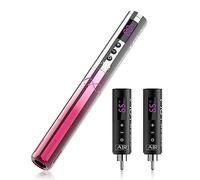 EZ Wireless Tattoo Machine Kit - Permanent Makeup Tattoo Pen Machine with 3Pcs Battery Power Rotary Tattoo Gun Equipment for Cartridge Needles and Artists (LOLA AIR Pink Gradient)