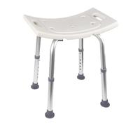 Ez2care Non-Slip Shower Stool - Adjustable Lightweight Rust-Free Aluminium Bath Chair for Elderly, Disabled, Pregnancy, Post Surgery, 37.5 to 49.5 cm (14.8 to 19.5 inch)