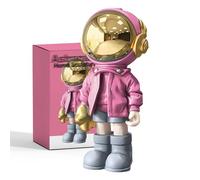 EZ4ENCE Astronaut Statues Spaceman Sculpture Modern Arts Gifts Pink Figurine Ornament Room Decor for Men,Home and Crafts Desktop Accessories Tabletop Decoration, Living Room, Office, Bookshelf…