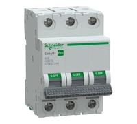 EZ9F Overcurrent Circuit Breaker B 16A 3P 3M 6kA EASY PRO