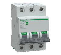 EZ9F OVERCURRENT CIRCUIT BREAKER C 25A 3P 3M 6KA EASY PRO