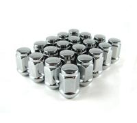 EZAccessory 20 Chrome Lug Nuts Bulge Acorn 1/2" Thread Size