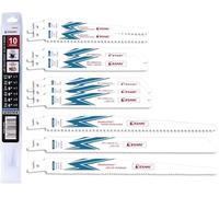 EZARC 10-Piece Reciprocating Saw Blades Set, Sabre Saw Blade for Wood and Metal Demolition