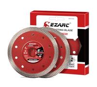 EZARC 125mm Diamond Cutting Discs, 125mm Cutting Wheel for Porcelain, Super Thin Fast Diamond Saw Accessory for Angle Grinder, Granite, Marble, Tiles and Ceramics (2-Pack)